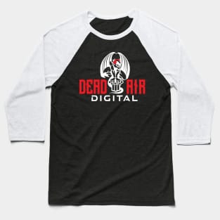 Dead Air Digital White Alternate Logo Baseball T-Shirt